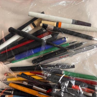 Lot Vntg. Antique Pens Pencils - Artist, Engineering, Advertising, etc.