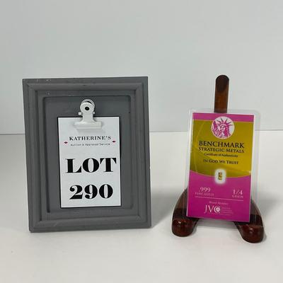 -290- CURRENCY | Benchmark Strategic Metal .999 Fine Gold Piece