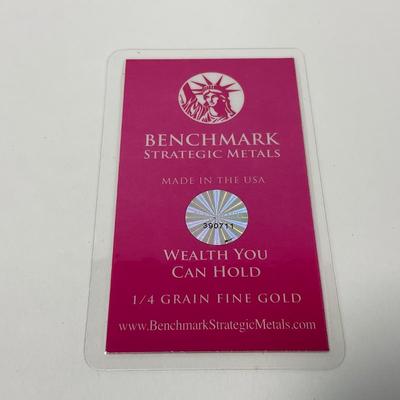 -290- CURRENCY | Benchmark Strategic Metal .999 Fine Gold Piece
