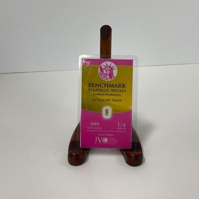 -290- CURRENCY | Benchmark Strategic Metal .999 Fine Gold Piece