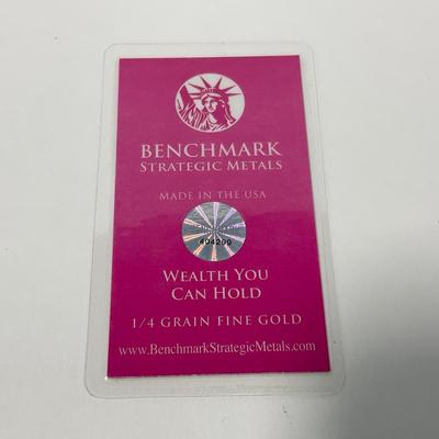 -291- CURRENCY | Benchmark Strategic Metal .999 Fine Gold Piece