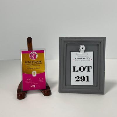 -291- CURRENCY | Benchmark Strategic Metal .999 Fine Gold Piece