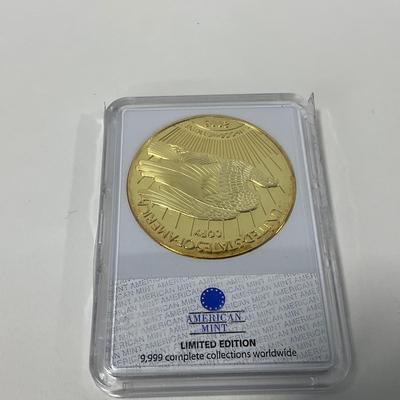-293- CURRENCY | 1933 Gold Double Eagle Replica 24kt Gold Coin