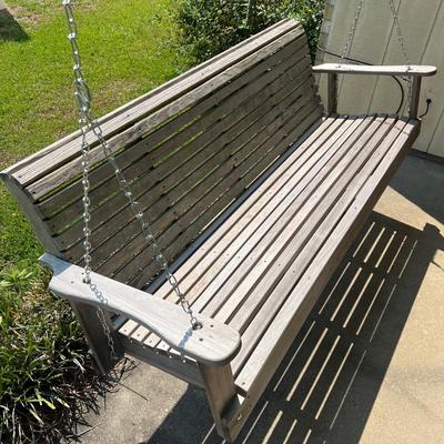 Wooden Porch Swing