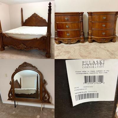 PULASKI  Furniture Edwardian king Bedroom Set