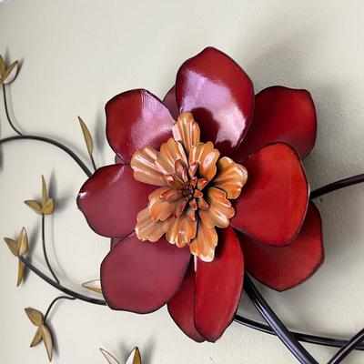 Metal Floral Wall Decor