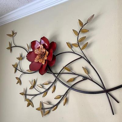 Metal Floral Wall Decor