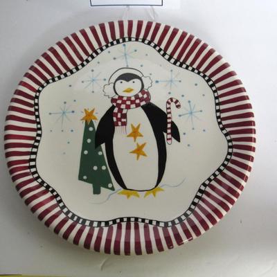 Christmas Ganz, Bella Casa Penguin Plate