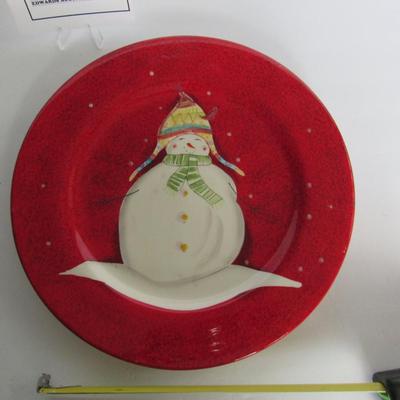 Large Snowman Christmas Serving Tray, Sakura