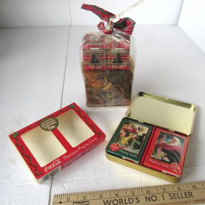 2 Older Coca Cola Tin Candy Containers, Coca Cola Cards in Tin, More, See all Photos
