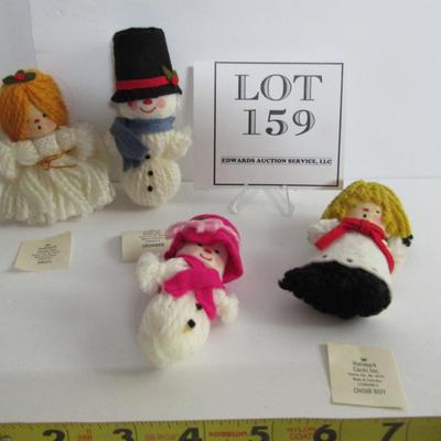 Vintage Cloth/Fabric Hallmark Christmas Ornaments With Tags
