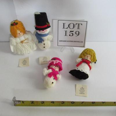 Vintage Cloth/Fabric Hallmark Christmas Ornaments With Tags