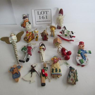 Lot of Misc Wood Christmas Ornaments