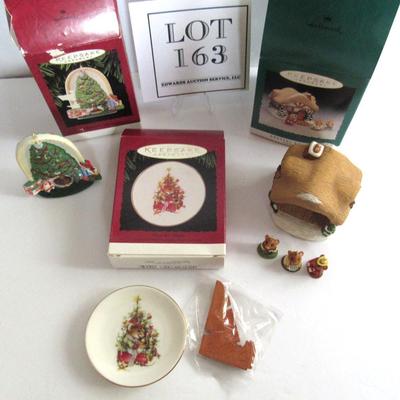 Lot of 3 Older Hallmark Christmas Ornaments