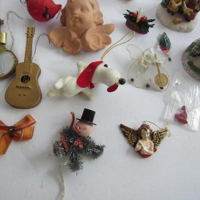 Lot of Misc Christmas Ornaments, Some Older