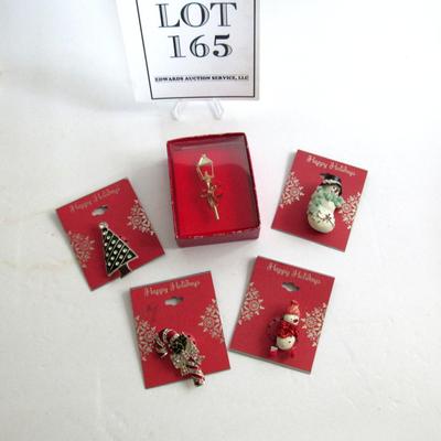Lot of Older Christmas Pins