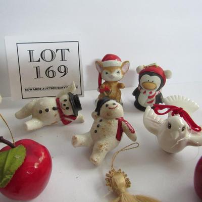 Christmas Decor Lot, Figures and Ornaments