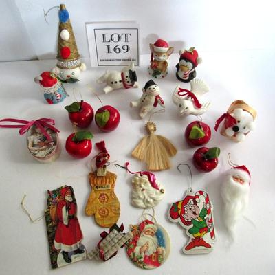 Christmas Decor Lot, Figures and Ornaments