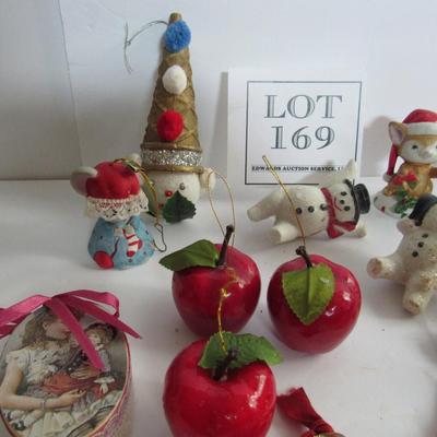Christmas Decor Lot, Figures and Ornaments