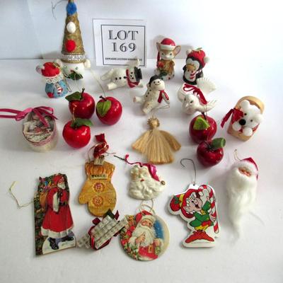 Christmas Decor Lot, Figures and Ornaments