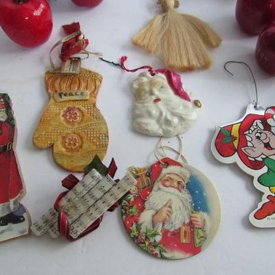 Christmas Decor Lot, Figures and Ornaments