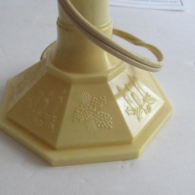 Vintage Sterling Electric Candle in Original Box, Nice Embossed Base