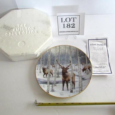 Older Call of the North Silent Snowfall Plate, #1675A, 1994