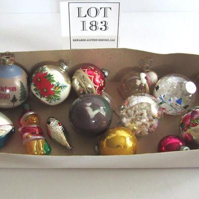 Misc Vintage Christmas Ornament Lot
