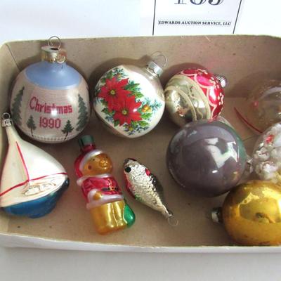 Misc Vintage Christmas Ornament Lot