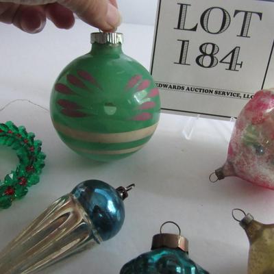 Vintage/Antique Glass Christmas Ornaments and Older Plastic One