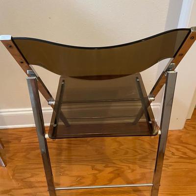 Two Acrylic folding Chairs