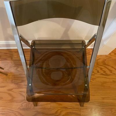 Two Acrylic folding Chairs