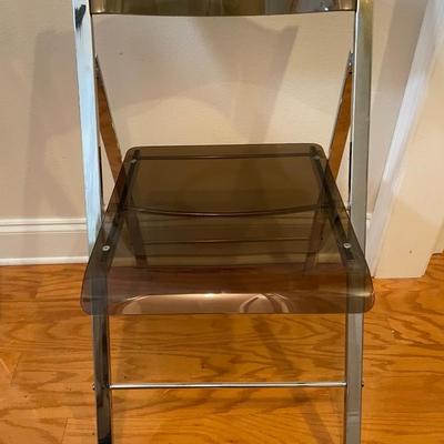 Two Acrylic folding Chairs