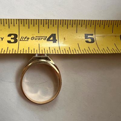 14k Gold Mens Ring