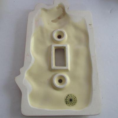Kid's Sturdy Light Switch Cover, Angel and Stuffed Animal