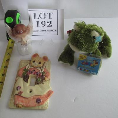 Kid's Sturdy Light Switch Cover, Angel and Stuffed Animal