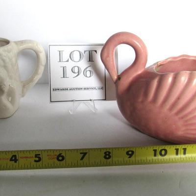 2 Vintage Pottery Planters