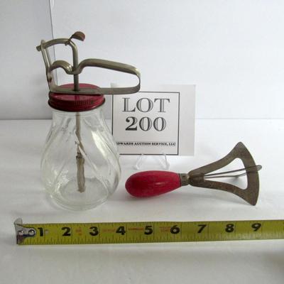 Old Syrup Pitcher and Chopper
