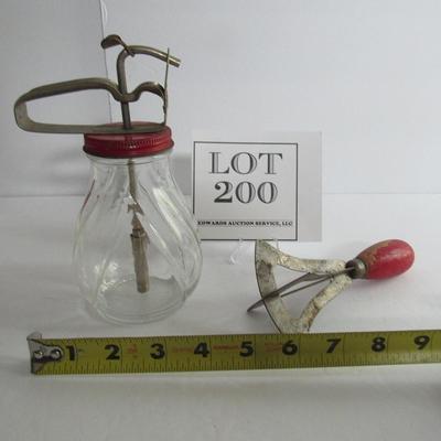 Old Syrup Pitcher and Chopper