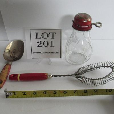 Lot of Vintage Kitchen Items, Grinder, Spoons