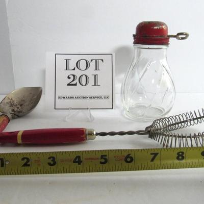 Lot of Vintage Kitchen Items, Grinder, Spoons