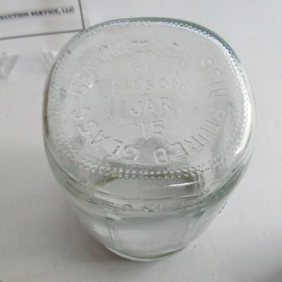 Embossed Ball Mason Jar, Lids and Funnel