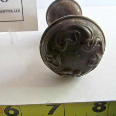Antique Door Handle Fancy Trim