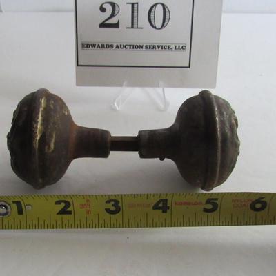 Antique Door Handle Fancy Trim