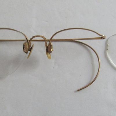 Antique Wire Frame Glasses in Case