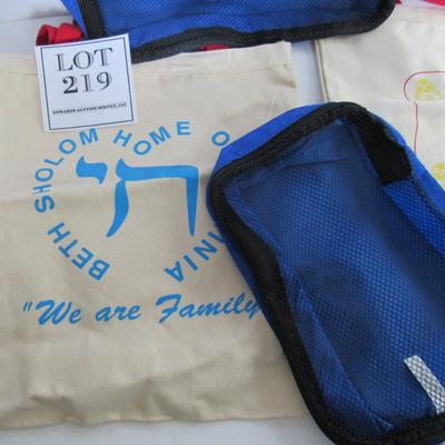 2 Canvas and 2 Mesh Totes/Bags