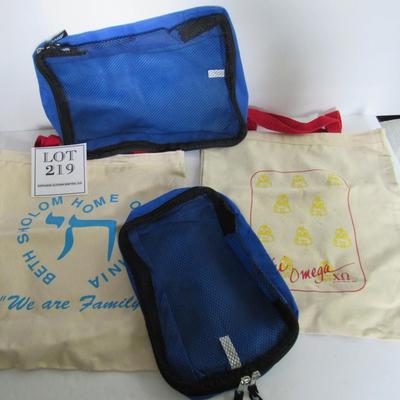 2 Canvas and 2 Mesh Totes/Bags