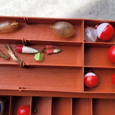 FENWICK Fishing Box filled with Tackle, Bobbers,  Fishing Line & More,