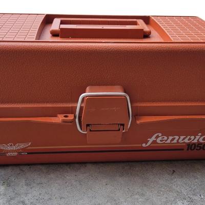 FENWICK Fishing Box filled with Tackle, Bobbers,  Fishing Line & More,