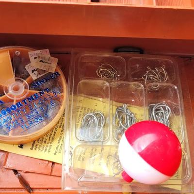 FENWICK Fishing Box filled with Tackle, Bobbers,  Fishing Line & More,